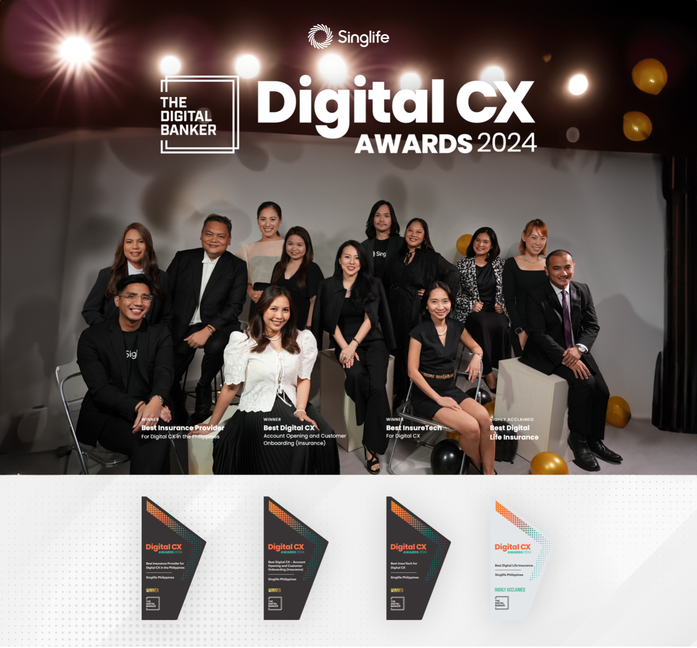 Digital Life-insurer Singlife Philippines Wins Four Digital CX Awards From The Digital Banker